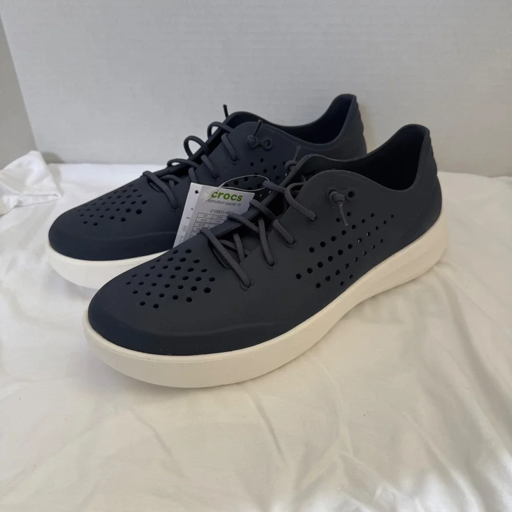Crocs LiteRide 360 Pacer Sneakers Mens Size 13 Navy Blue Inmotion Pacer M 210831